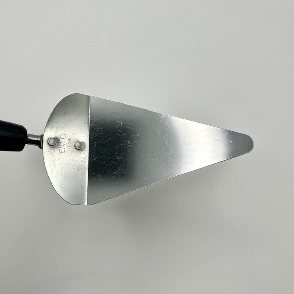 Vintage EKCO USA Pie Cake Server Black Handle Stainless Steel Kitchen Utensil - Picture 5 of 6